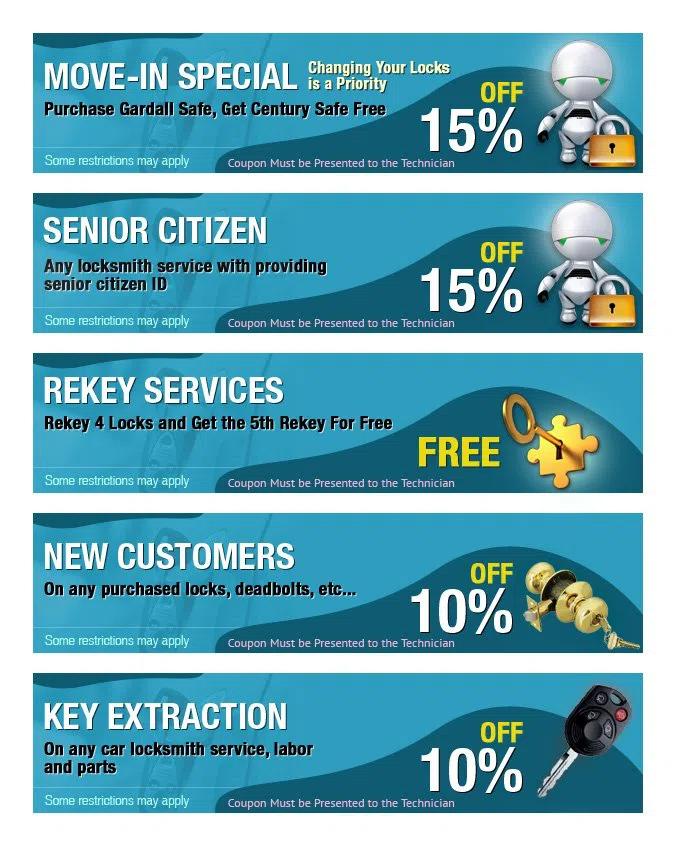 Glendale Arizona Locksmith Glendale, AZ 623-850-5361 - coupons8-set-five